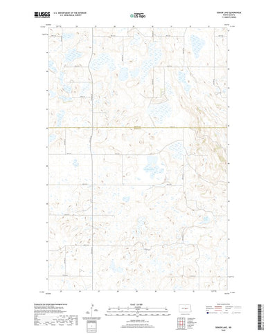 United States Geological Survey Senior Lake, ND (2020, 24000-Scale) digital map