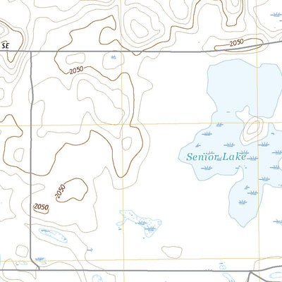 United States Geological Survey Senior Lake, ND (2020, 24000-Scale) digital map