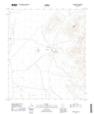 United States Geological Survey Sentinel Butte, NM (2020, 24000-Scale) digital map