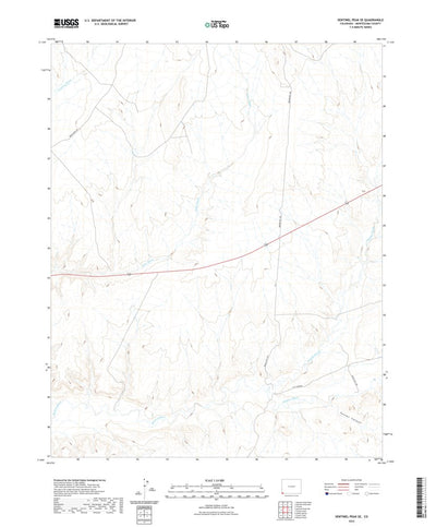 United States Geological Survey Sentinel Peak SE, CO (2022, 24000-Scale) digital map