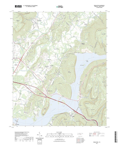 United States Geological Survey Sequatchie, TN (2022, 24000-Scale) digital map