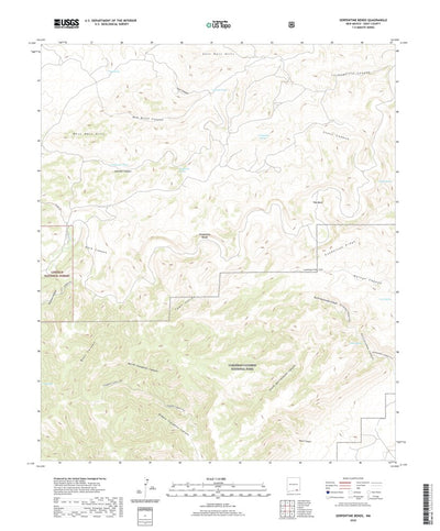 United States Geological Survey Serpentine Bends, NM (2020, 24000-Scale) digital map