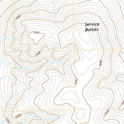 United States Geological Survey Service Buttes, OR (2020, 24000-Scale) digital map