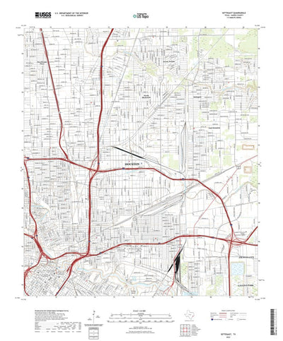 United States Geological Survey Settegast, TX (2022, 24000-Scale) digital map