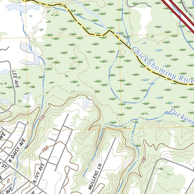 United States Geological Survey Seven Pines, VA (2022, 24000-Scale) digital map