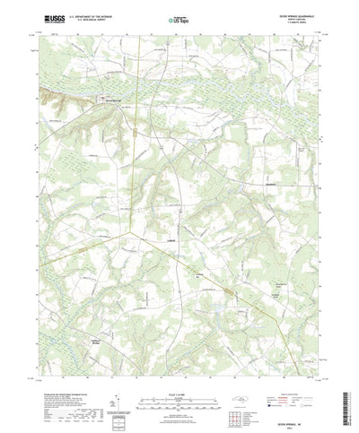 United States Geological Survey Seven Springs, NC (2022, 24000-Scale) digital map