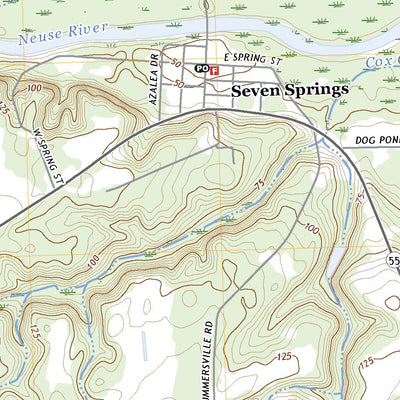 United States Geological Survey Seven Springs, NC (2022, 24000-Scale) digital map