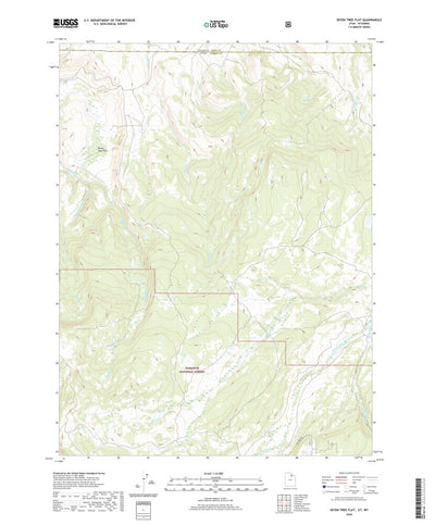 United States Geological Survey Seven Tree Flat, UT (2020, 24000-Scale) digital map