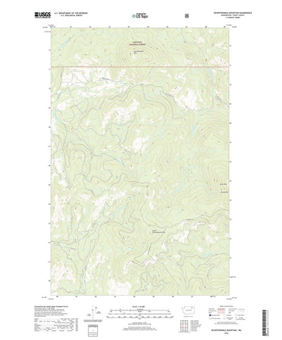 United States Geological Survey Seventeenmile Mountain, WA (2020, 24000-Scale) digital map