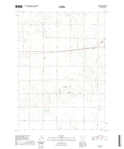 United States Geological Survey Sexton, IA (2022, 24000-Scale) digital map