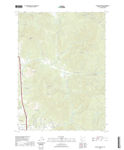 United States Geological Survey Sexton Mountain, OR (2020, 24000-Scale) digital map