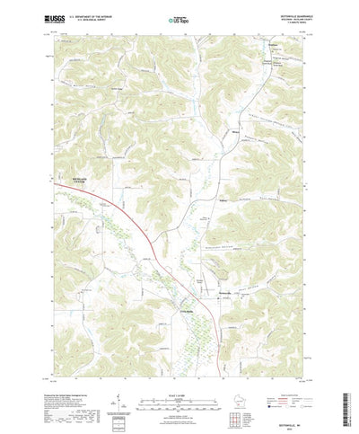 United States Geological Survey Sextonville, WI (2022, 24000-Scale) digital map