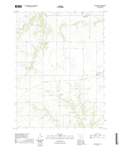United States Geological Survey Seymour West, IA (2022, 24000-Scale) digital map