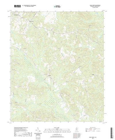 United States Geological Survey Shady Grove, MS (2020, 24000-Scale) digital map