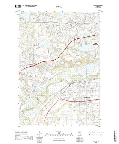 United States Geological Survey Shakopee, MN (2022, 24000-Scale) digital map