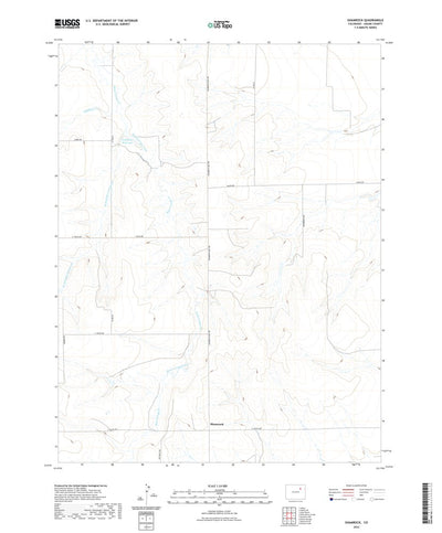 United States Geological Survey Shamrock, CO (2022, 24000-Scale) digital map