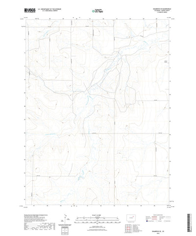 United States Geological Survey Shamrock SE, CO (2022, 24000-Scale) digital map