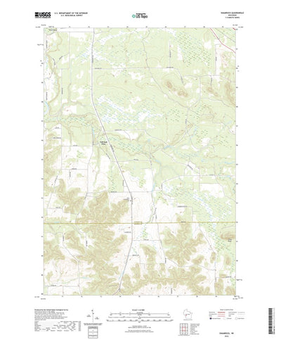 United States Geological Survey Shamrock, WI (2022, 24000-Scale) digital map