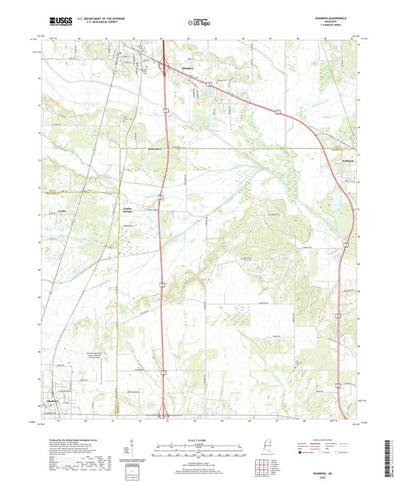 United States Geological Survey Shannon, MS (2020, 24000-Scale) digital map