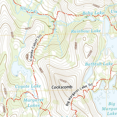 United States Geological Survey Sharktooth Peak, CA (2021, 24000-Scale) digital map