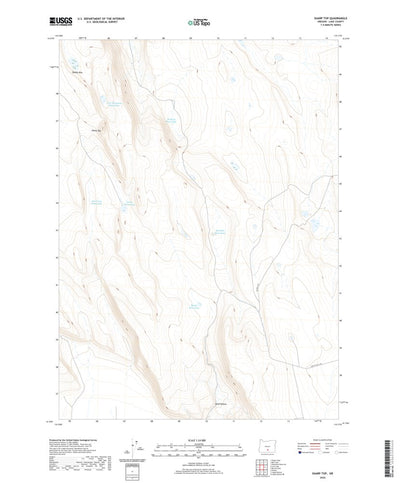 United States Geological Survey Sharp Top, OR (2020, 24000-Scale) digital map