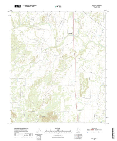 United States Geological Survey Shawville, TX (2022, 24000-Scale) digital map