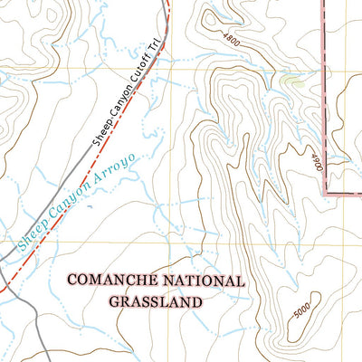 United States Geological Survey Sheep Canyon, CO (2022, 24000-Scale) digital map