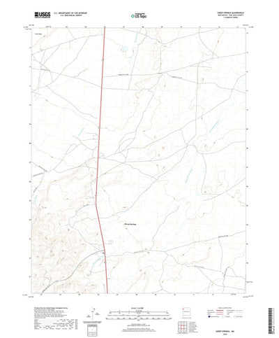 United States Geological Survey Sheep Springs, NM (2020, 24000-Scale) digital map