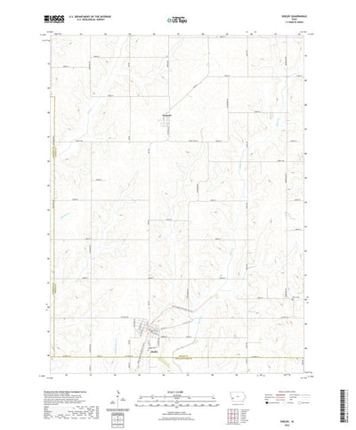 United States Geological Survey Shelby, IA (2022, 24000-Scale) digital map