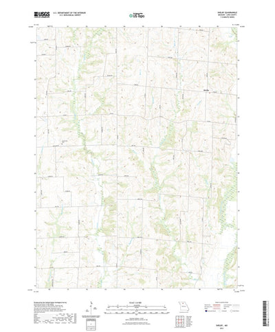 United States Geological Survey Shelby, MO (2021, 24000-Scale) digital map