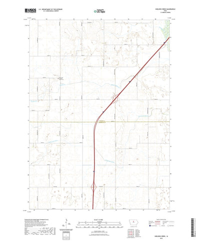 United States Geological Survey Sheldon Creek, IA (2022, 24000-Scale) digital map