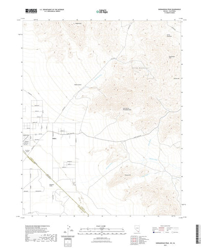United States Geological Survey Shenandoah Peak, NV (2021, 24000-Scale) digital map