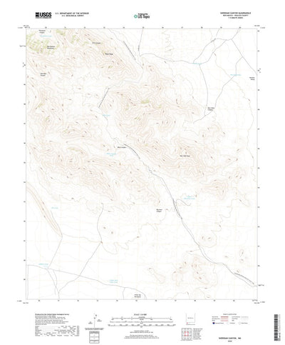 United States Geological Survey Sheridan Canyon, NM (2020, 24000-Scale) digital map
