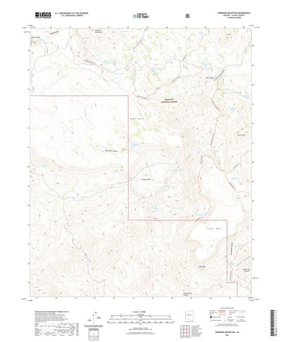 United States Geological Survey Sheridan Mountain, AZ (2021, 24000-Scale) digital map