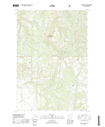 United States Geological Survey Sherod Meadows, OR (2020, 24000-Scale) digital map