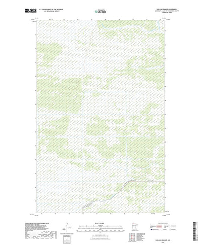 United States Geological Survey Shilling Dam NE, MN (2022, 24000-Scale) digital map