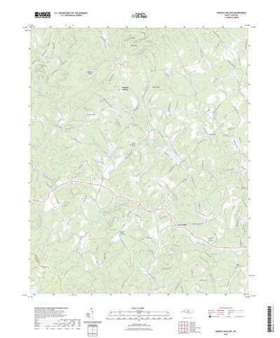 United States Geological Survey Shingle Hollow, NC (2022, 24000-Scale) digital map