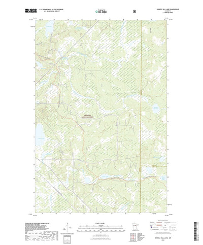 United States Geological Survey Shingle Mill Lake, MN (2022, 24000-Scale) digital map