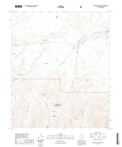 United States Geological Survey Shingle Mill Mountain, AZ (2021, 24000-Scale) digital map