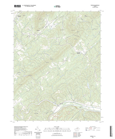 United States Geological Survey Shipman, VA (2022, 24000-Scale) digital map