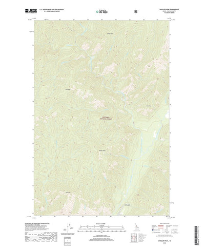 United States Geological Survey Shissler Peak, ID (2020, 24000-Scale) digital map