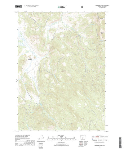 United States Geological Survey Shoestring Butte, OR (2020, 24000-Scale) digital map