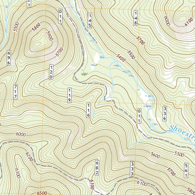 United States Geological Survey Shoestring Butte, OR (2020, 24000-Scale) digital map