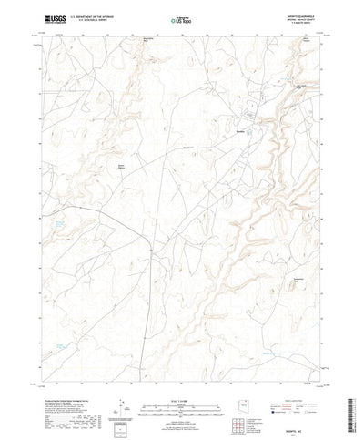 United States Geological Survey Shonto, AZ (2021, 24000-Scale) digital map