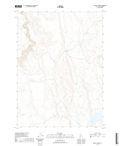 United States Geological Survey Shoofly Springs, ID (2020, 24000-Scale) digital map