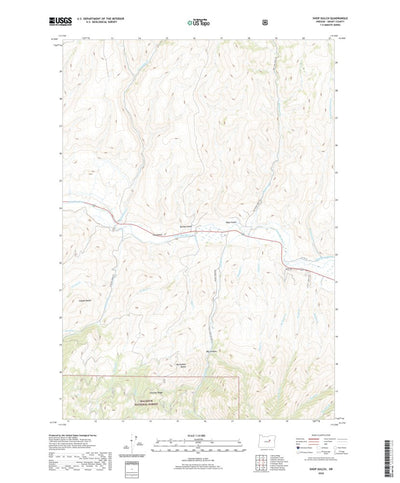 United States Geological Survey Shop Gulch, OR (2020, 24000-Scale) digital map