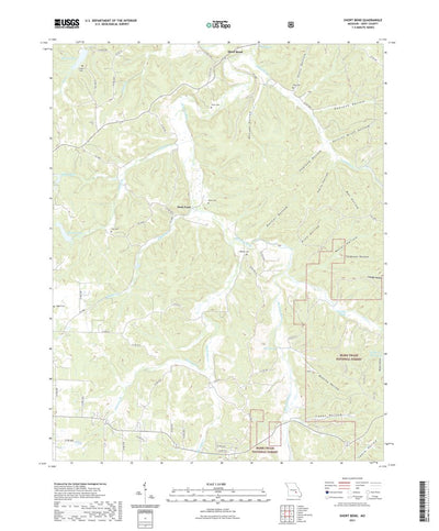 United States Geological Survey Short Bend, MO (2021, 24000-Scale) digital map