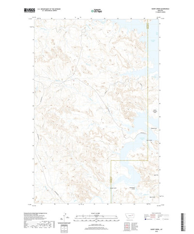 United States Geological Survey Short Creek, MT (2020, 24000-Scale) digital map