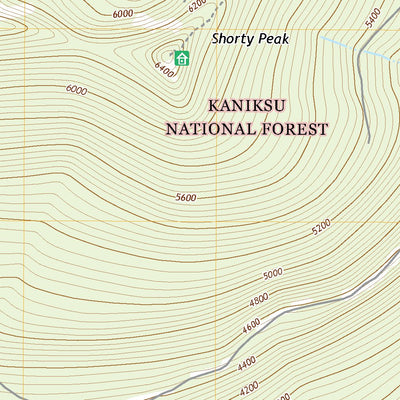 United States Geological Survey Shorty Peak, ID (2020, 24000-Scale) digital map