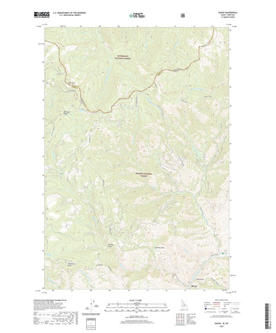 United States Geological Survey Shoup, ID (2020, 24000-Scale) digital map